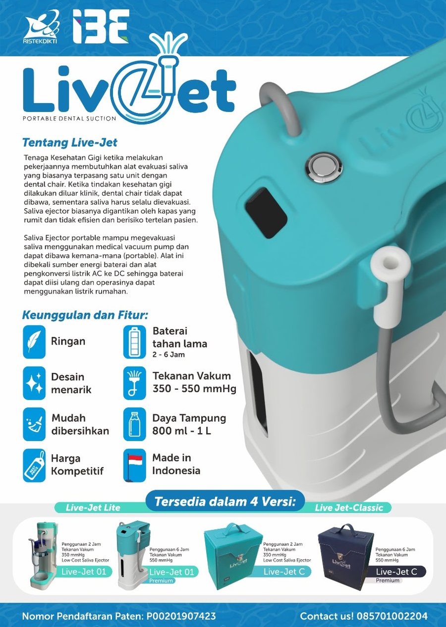Live-Jet portable dental suction